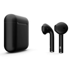 Bluetooth earbuds Black or White w/recharging case